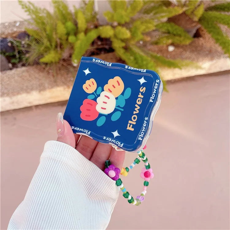 For Samsung Galaxy Z Flip4 5G Phone Cover TPU Floral Pattern Back Case