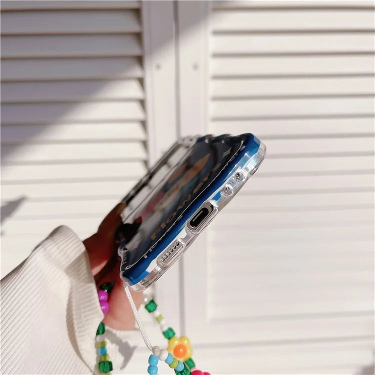 For Samsung Galaxy Z Flip4 5G Phone Cover TPU Floral Pattern Back Case