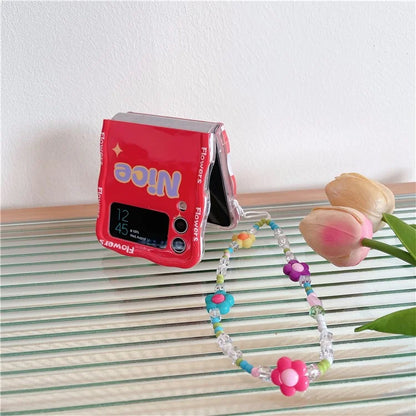 For Samsung Galaxy Z Flip4 5G Phone Cover TPU Floral Pattern Back Case