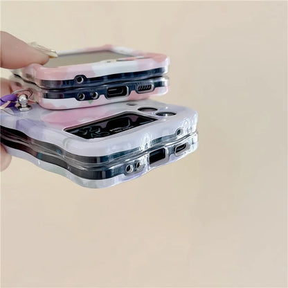 For Samsung Galaxy Z Flip4 5G Phone Cover TPU Floral Pattern Back Case