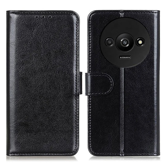 For Xiaomi Redmi A3 Case Crazy Horse Texture Horizontal Flip Leather Phone Cover