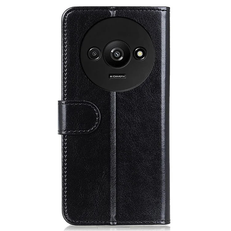 For Xiaomi Redmi A3 Case Crazy Horse Texture Horizontal Flip Leather Phone Cover