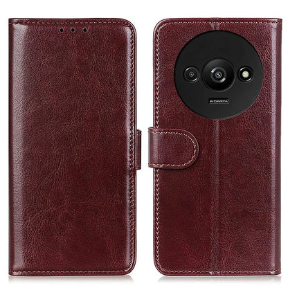For Xiaomi Redmi A3 Case Crazy Horse Texture Horizontal Flip Leather Phone Cover