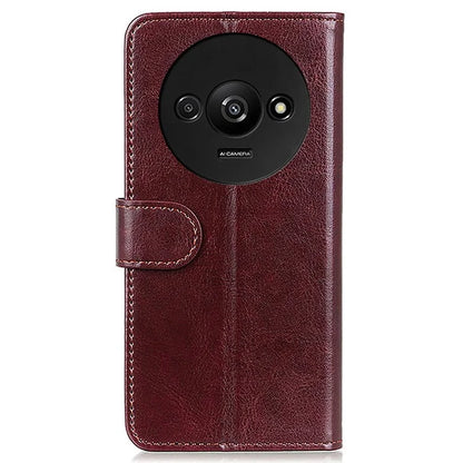 For Xiaomi Redmi A3 Case Crazy Horse Texture Horizontal Flip Leather Phone Cover