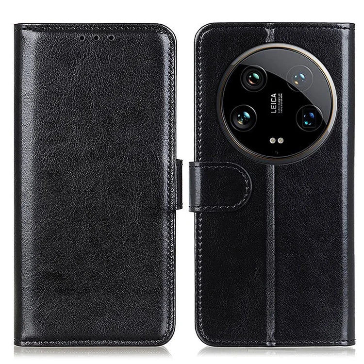 For Xiaomi 14 Ultra Case PU Leather Magnetic Buckle Protective Phone Cover