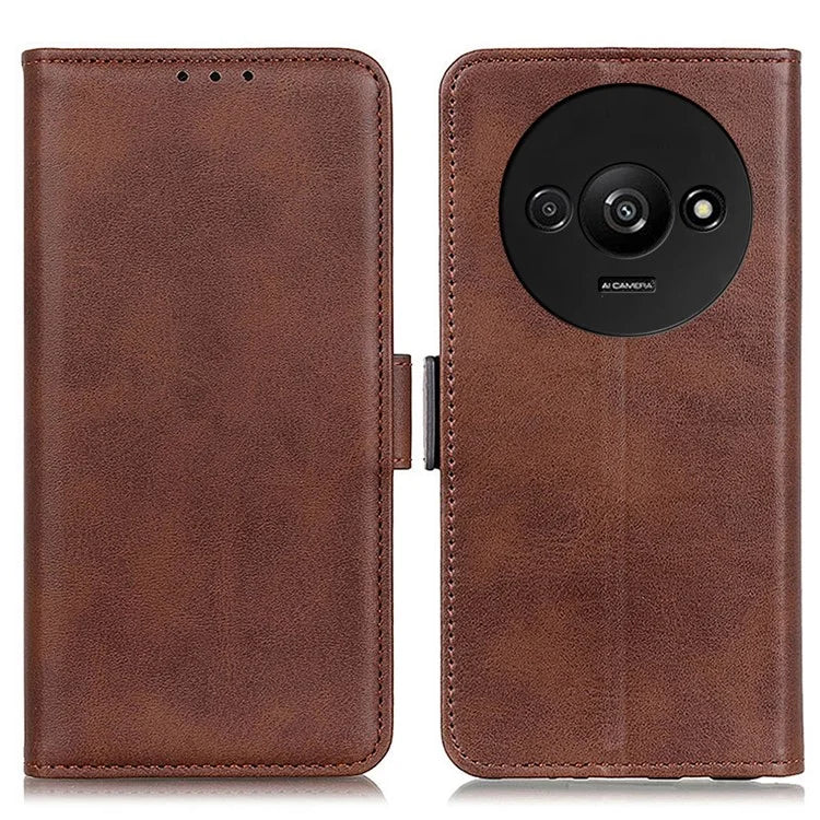 For Xiaomi Redmi A3 Wallet Case PU Leather Stand Phone Cover Side Magnetic Clasp