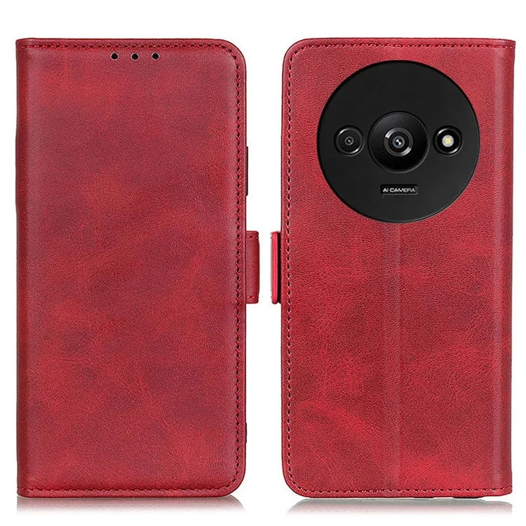 For Xiaomi Redmi A3 Wallet Case PU Leather Stand Phone Cover Side Magnetic Clasp