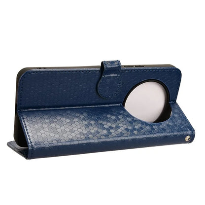 For Xiaomi Redmi A3 Case Dots Imprinted PU Leather Viewing Stand Phone Cover