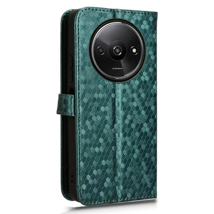 For Xiaomi Redmi A3 Case Dots Imprinted PU Leather Viewing Stand Phone Cover