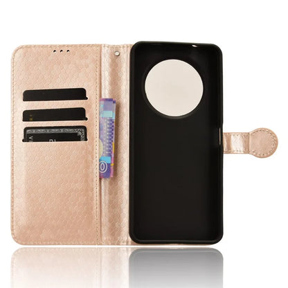 For Xiaomi Redmi A3 Case Dots Imprinted PU Leather Viewing Stand Phone Cover