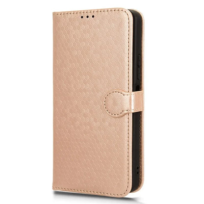 For Xiaomi Redmi A3 Case Dots Imprinted PU Leather Viewing Stand Phone Cover