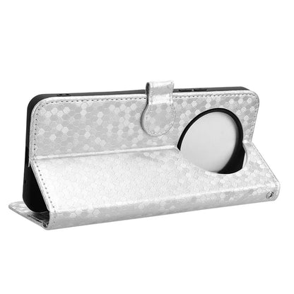 For Xiaomi Redmi A3 Case Dots Imprinted PU Leather Viewing Stand Phone Cover