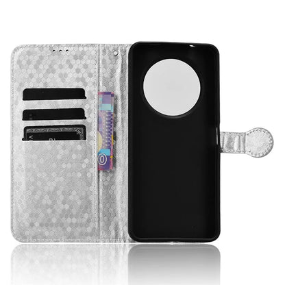 For Xiaomi Redmi A3 Case Dots Imprinted PU Leather Viewing Stand Phone Cover