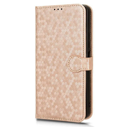For Xiaomi Redmi 13C 4G / Poco C65 4G Phone Case Leather Viewing Stand Cover with Imprinted Dots