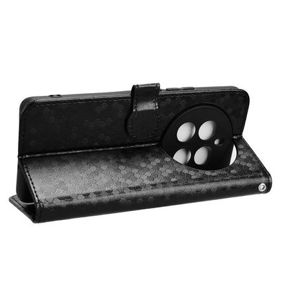 For Realme 12+ 5G Case Dots Imprinted PU Leather Mobile Phone Cover with Viewing Stand