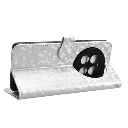 For Realme 12+ 5G Case Dots Imprinted PU Leather Mobile Phone Cover with Viewing Stand