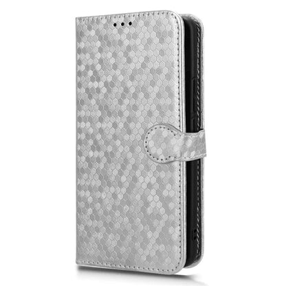 For Realme 12+ 5G Case Dots Imprinted PU Leather Mobile Phone Cover with Viewing Stand