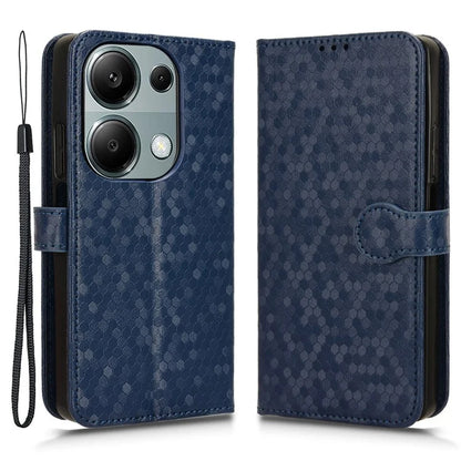 For Xiaomi Redmi Note 13 Pro 4G / Poco M6 Pro 4G Wallet Case Dots Imprinted Magnetic Closing Phone Cover