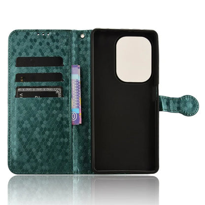 For Xiaomi Redmi Note 13 Pro 4G / Poco M6 Pro 4G Wallet Case Dots Imprinted Magnetic Closing Phone Cover