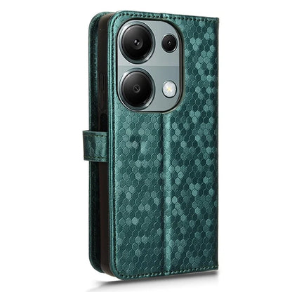 For Xiaomi Redmi Note 13 Pro 4G / Poco M6 Pro 4G Wallet Case Dots Imprinted Magnetic Closing Phone Cover