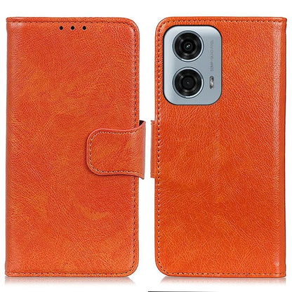 For Motorola Moto G24 Power Phone Case Card Slot Stand Split Leather Nappa Texture Phone Cover