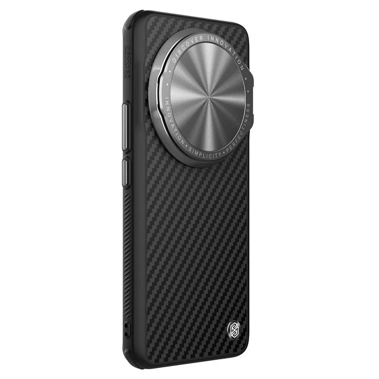 NILLKIN Carboprof Case for Xiaomi 14 Ultra Magnetic Case TPU+Aramid Fiber Shell with Camera Cover Kickstand
