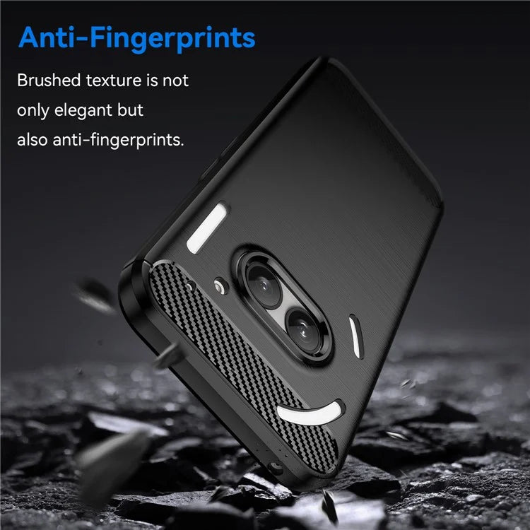 For Nothing Phone (2a) Case Carbon Fiber Texture Phone TPU Cover