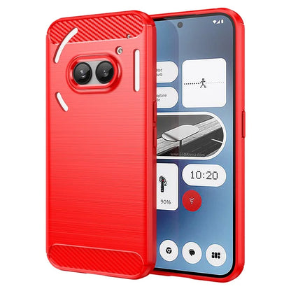 For Nothing Phone (2a) Case Carbon Fiber Texture Phone TPU Cover