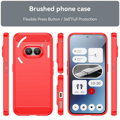 For Nothing Phone (2a) Case Carbon Fiber Texture Phone TPU Cover