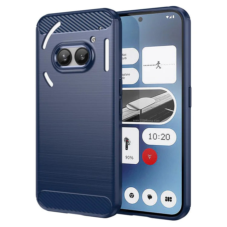 For Nothing Phone (2a) Case Carbon Fiber Texture Phone TPU Cover