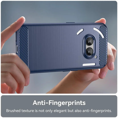 For Nothing Phone (2a) Case Carbon Fiber Texture Phone TPU Cover