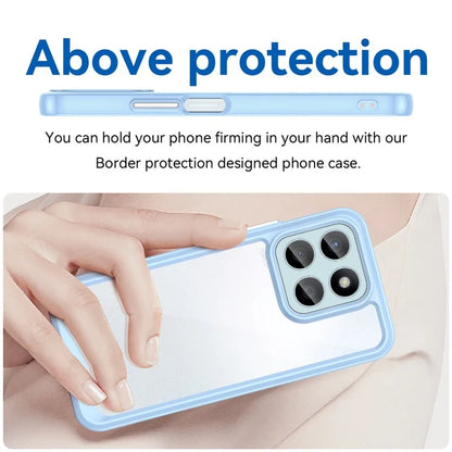 For Honor X8b 4G Phone Case TPU Frame Clear Acrylic Bump Proof Back Cover