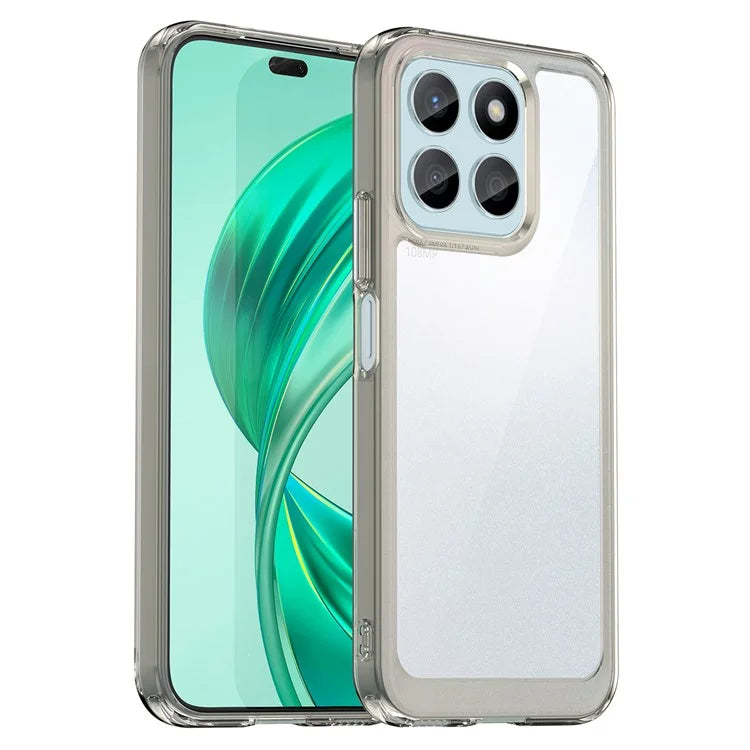 For Honor X8b 4G Phone Case TPU Frame Clear Acrylic Bump Proof Back Cover