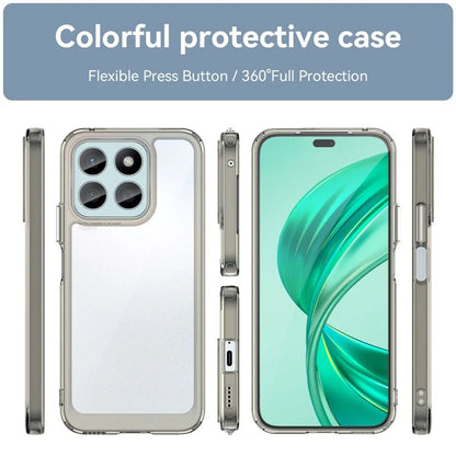 For Honor X8b 4G Phone Case TPU Frame Clear Acrylic Bump Proof Back Cover