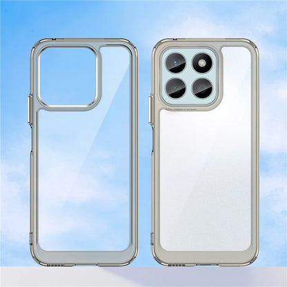 For Honor X8b 4G Phone Case TPU Frame Clear Acrylic Bump Proof Back Cover