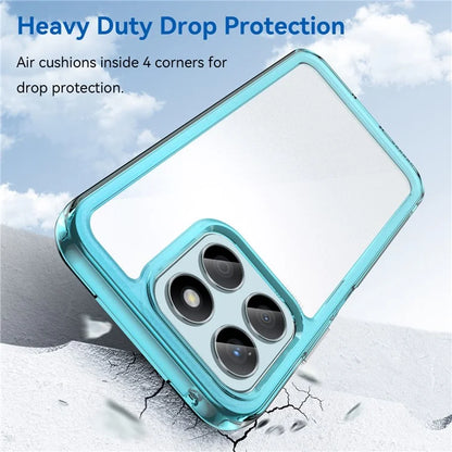 For Honor X8b 4G Phone Case TPU Frame Clear Acrylic Bump Proof Back Cover