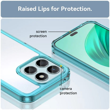 For Honor X8b 4G Phone Case TPU Frame Clear Acrylic Bump Proof Back Cover