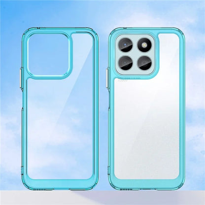 For Honor X8b 4G Phone Case TPU Frame Clear Acrylic Bump Proof Back Cover