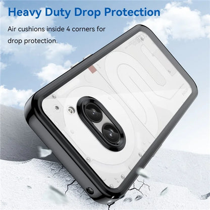 For Nothing Phone (2a) Case Drop-proof TPU Frame Clear Acrylic Protective Shell