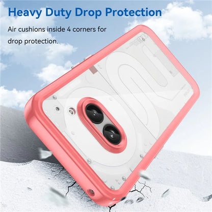 For Nothing Phone (2a) Case Drop-proof TPU Frame Clear Acrylic Protective Shell