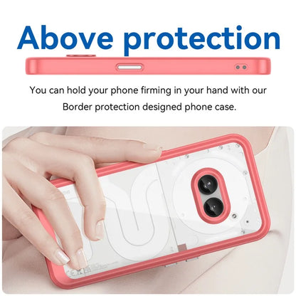 For Nothing Phone (2a) Case Drop-proof TPU Frame Clear Acrylic Protective Shell