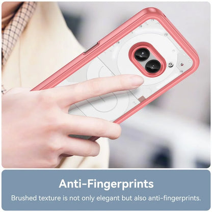 For Nothing Phone (2a) Case Drop-proof TPU Frame Clear Acrylic Protective Shell