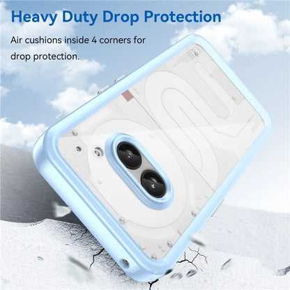 For Nothing Phone (2a) Case Drop-proof TPU Frame Clear Acrylic Protective Shell
