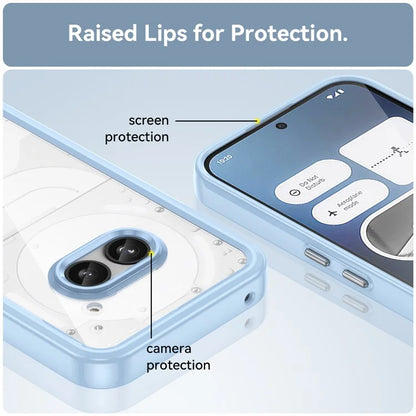 For Nothing Phone (2a) Case Drop-proof TPU Frame Clear Acrylic Protective Shell
