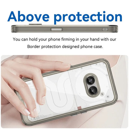 For Nothing Phone (2a) Case Drop-proof TPU Frame Clear Acrylic Protective Shell