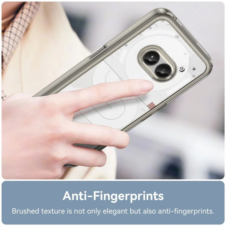For Nothing Phone (2a) Case Drop-proof TPU Frame Clear Acrylic Protective Shell