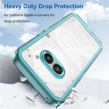 For Nothing Phone (2a) Case Drop-proof TPU Frame Clear Acrylic Protective Shell