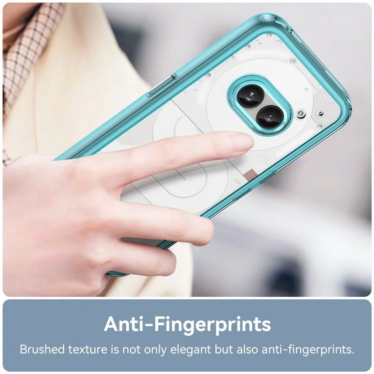 For Nothing Phone (2a) Case Drop-proof TPU Frame Clear Acrylic Protective Shell