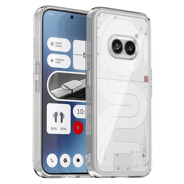 For Nothing Phone (2a) Case Drop-proof TPU Frame Clear Acrylic Protective Shell