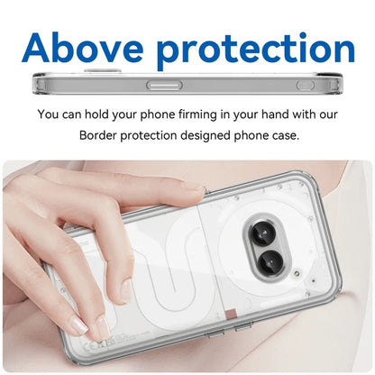 For Nothing Phone (2a) Case Drop-proof TPU Frame Clear Acrylic Protective Shell